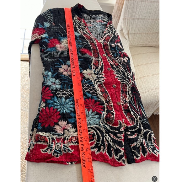 CITRON OF SANTA MONICA 100% Silk Button Front Top - S - Picture 10 of 10